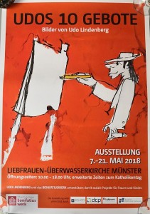 UDO LINDENBERG - Ausstellungsposter "UDO's 10 Gebote"