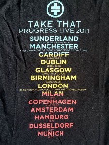 TAKE THAT - Tourshirt "Progress Live 2011"