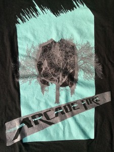 T-Shirt von ARCADE FIRE - schwarz / türkis / silber